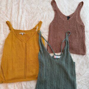 Knit tank bundle